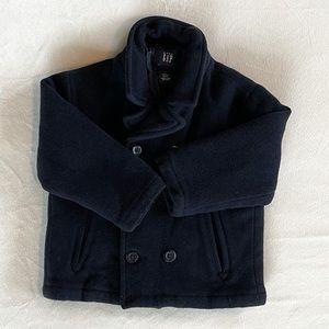 Gap 3t navy winter pea coat